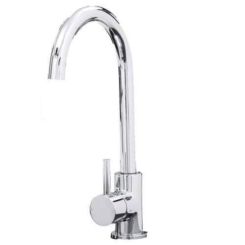 iivela MISENO/CH WRAS Approved Single Lever Swan Neck Kitchen Tap - Chrome 7202 Main Image