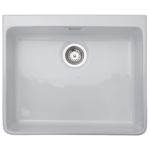 iivela NERI Modern Slimline Ceramic Belfast Sink - White 7050 Main Image