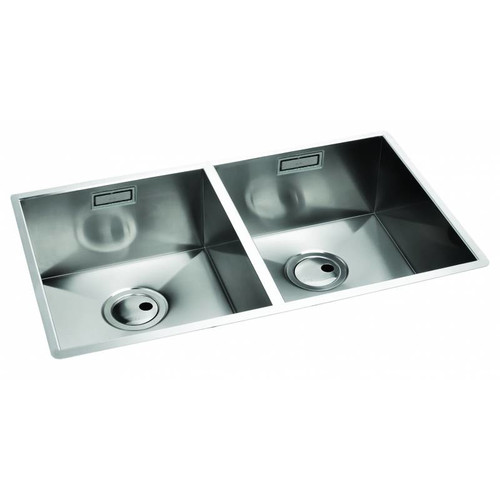 Abode AW5012-2 Matrix R0 Double Bowl Sink - Stainless Steel Main Image