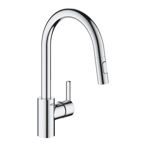 Grohe 31486001 Feel Single Lever Pull-out Mixer Kitchen Tap - Chrome Main Image