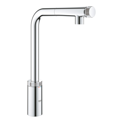 Grohe 31613000 Minta Smartcontrol Pull-out Mixer Kitchen Tap - Chrome Main Image