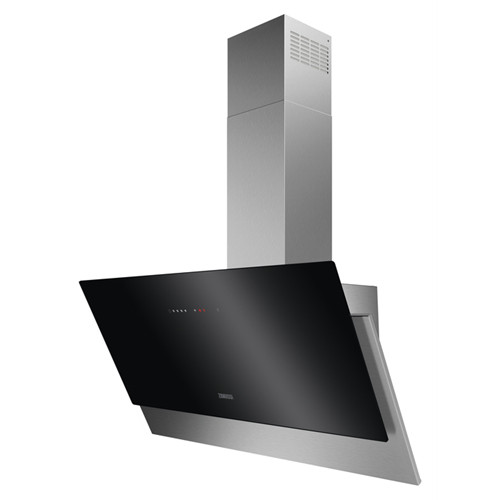 Zanussi ZFV919Y 90cm Angled Glass Cooker Hood - Black Main Image