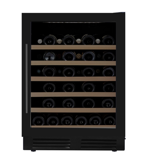iivela IVVIN652BK 60cm Built in Wine Cooler - Black Glass Main Image