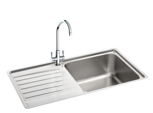 Carron Phoenix ATOLL90 Atoll 90 Stainless Steel Sink - Left Hand Drainer Main Image