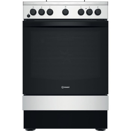 Indesit IS67G5PHX/UK 60cm Freestanding Gas Cooker - Inox Main Image