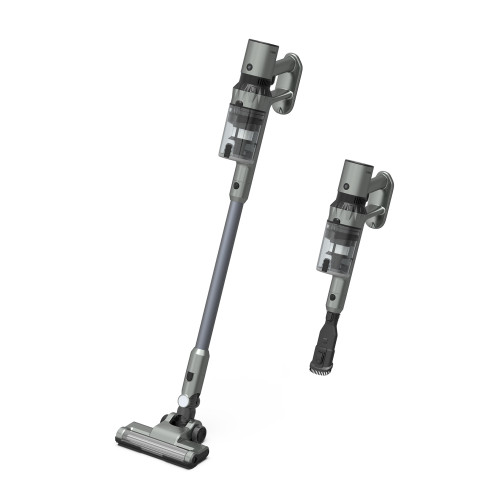 Aeno SC3 cordless vacuums demonstrating varied nozzle lengths for different cleaning needs.