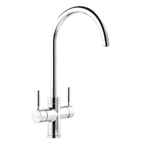 Abode PT1150 Pronteau Propure 4 in 1 Monobloc Swan Kitchen Tap - Chrome Main Image