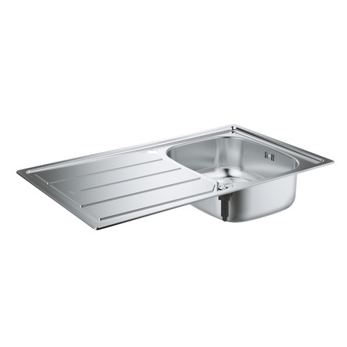 Grohe 31552SD0 K200 Single Bowl Inset Kitchen Sink With Drainer - Stainless Steel Product Image