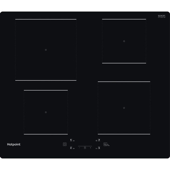 Hotpoint TQ1460SNE 60cm 4 Zone Induction Hob - Black Main Image
