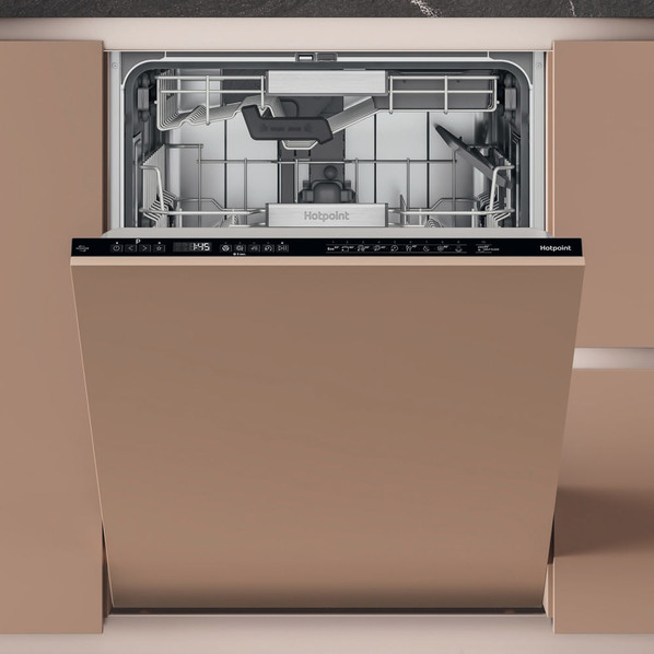 Hotpoint H8IHP42LUK Built In 14 Place Dishwasher - Black Main Image