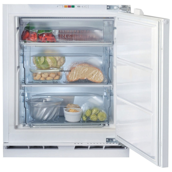 Hotpoint HBUFZ011.UK 91L Low Frost Integrated Undercounter Freezer - Steel Product Image