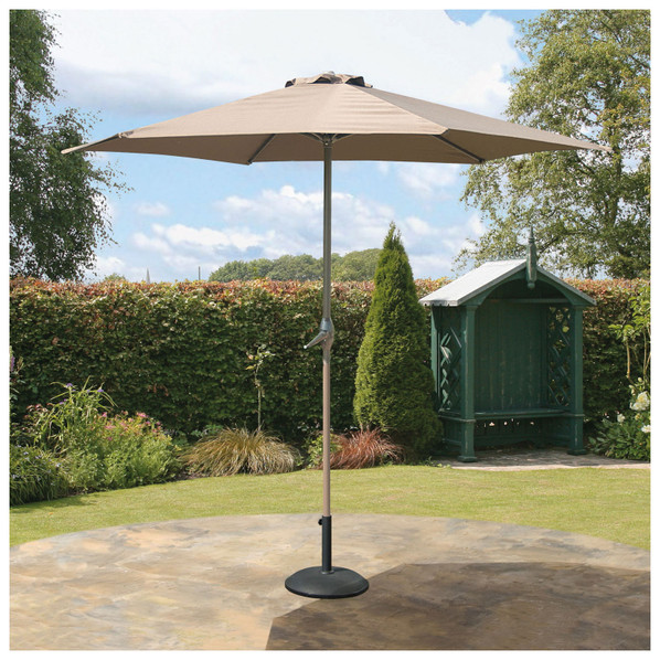 SunTime PG00838A Havana 2.7m Crank Parasol - Beige Product Image