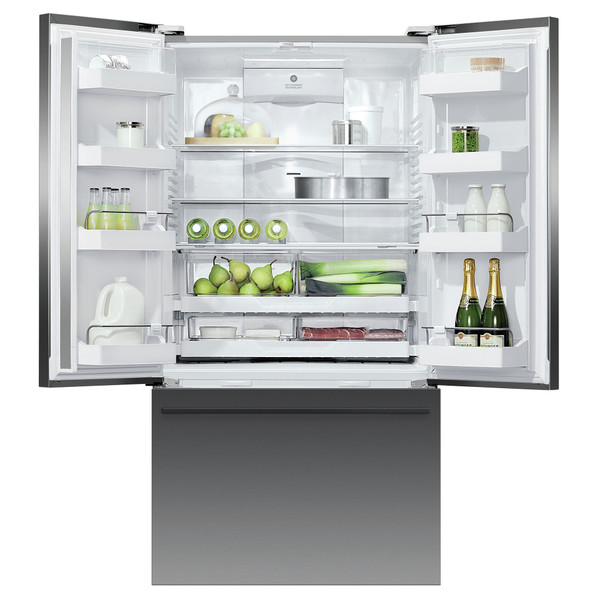 Fisher & Paykel RF540ADUB7 Series 7 569L French Door Fridge Freezer with Ice & Water Dispenser - Bla