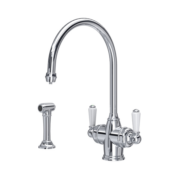 Perrin & Rowe 1537CPWPC Phoenician Dual Lever Filtration & Rinse Tap WPC Levers - Chrome Product Ima