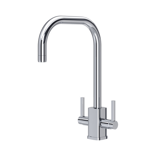 Perrin & Rowe 4210CP Juliet Square Sink Mixer U Spout - Chrome Product Image
