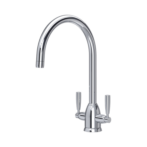 Perrin & Rowe 4861CP Langbourn Monobloc C Spout Sink Mixer - Chrome Product Image