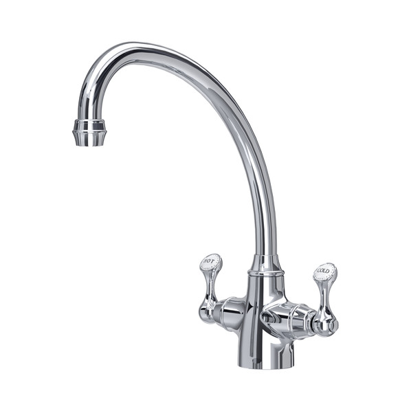 Perrin & Rowe 4320CP Etruscan Mono Dual Lever Sink Mixer - Chrome Product Image