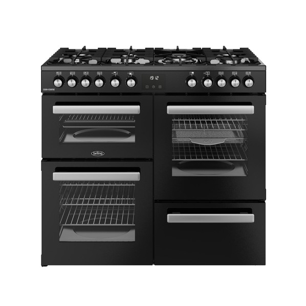 Belling CCRCA100DF-BK 444411799 Cookcentre 100cm Dual Fuel Range Cooker - Black Product Image
