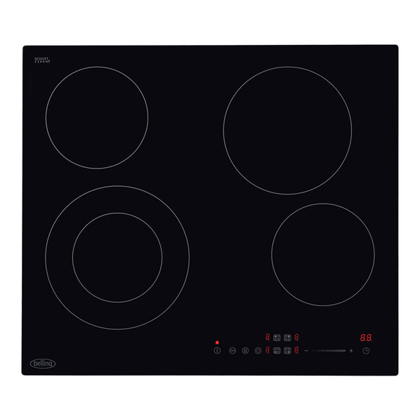 Belling CH602TBLK 444410136 60cm 4 Zone Ceramic Hob - Black Product Image