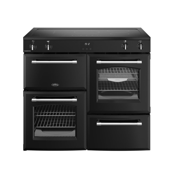 Belling FHRCA100EI-BK 444411832 Farmhouse 100cm Induction Range Cooker - Black Product Image