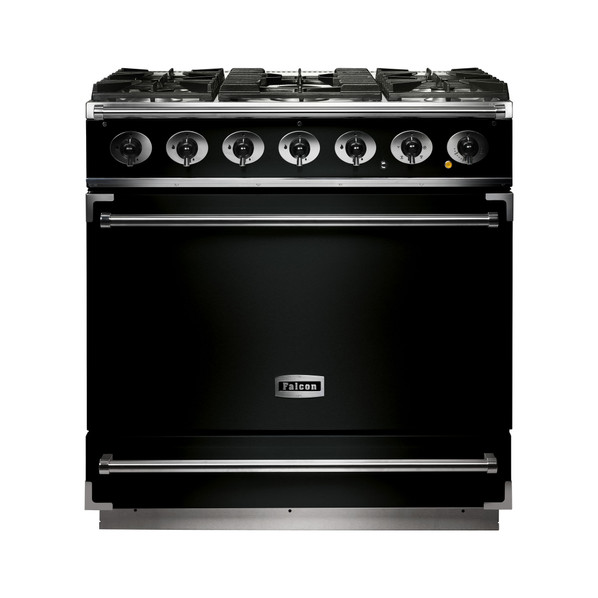 Falcon F900SDFBL/CM S 900 Dual Fuel Range Cooker - Black & Chrome Product Image