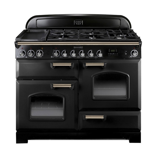 Rangemaster CDL110DFFBL/B Classic Deluxe 110 Dual Fuel Range Cooker - Black Product Image