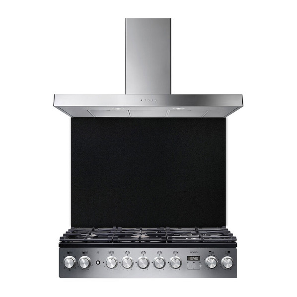 Rangemaster UNBSP90BL/ 90cm Splashback - Black Product Image