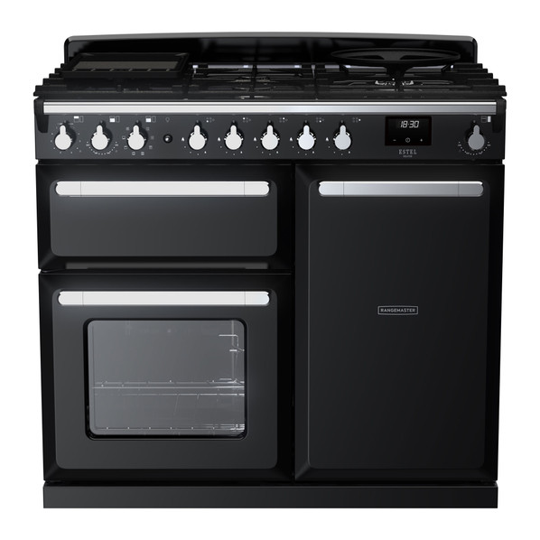 Rangemaster ESDL100DFPGBL/CM1 Estel Deluxe 100 Dual Fuel Range Cooker - Black Product Image