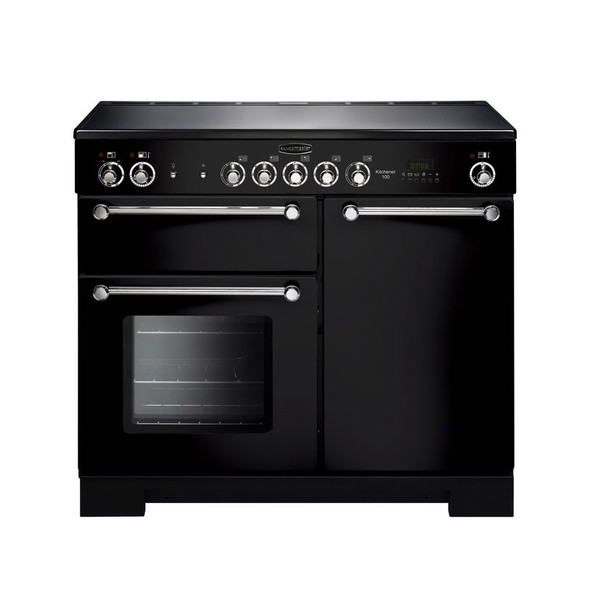 Rangemaster KCH100ECBL/C Kitchener 100 Ceramic Range Cooker - Black Product Image