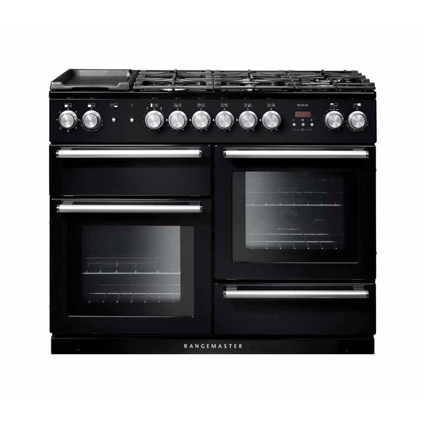 Rangemaster NEX110DFFBL/C Nexus 110 Dual Fuel Range Cooker - Black Product Image