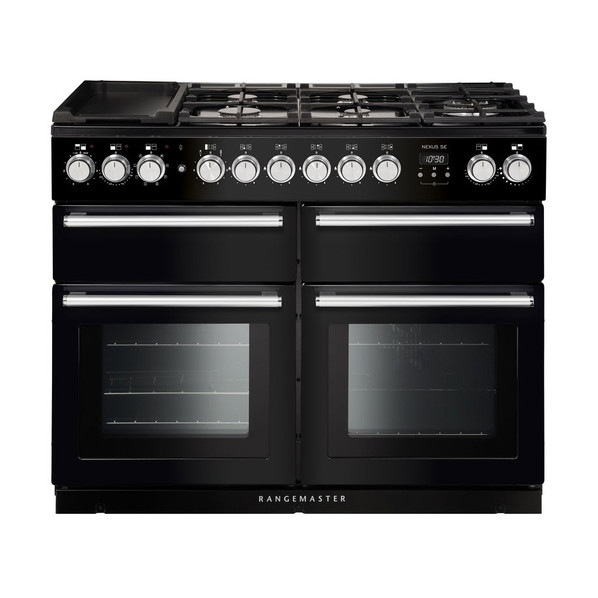 Rangemaster NEXSE110DFFBL/C Nexus SE 110 Dual Fuel Range Cooker - Black Product Image