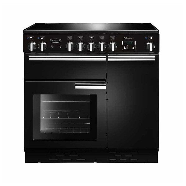 Rangemaster PROP90ECGB/C Professional Plus 90 Ceramic Range Cooker - Black Product Image