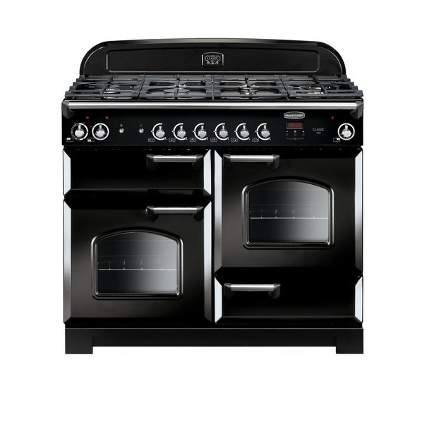 Rangemaster CLA110DFFBL/C Classic 110 Dual Fuel Range Cooker - Black Product Image