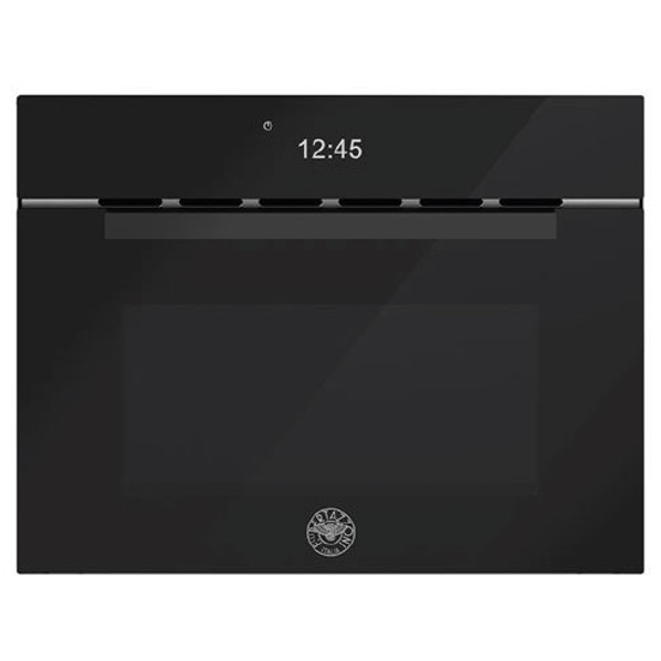 Bertazzoni FMOD4077MTB1 Built In 45cm Modern Series Combi Microwave Oven - Black Glass Product Image