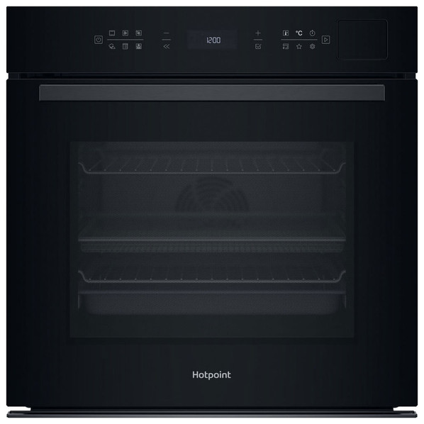 Hotpoint HOI6A8PT1SBUK Built In 60cm Pyrolytic Single Oven with ActiveMultiflow and ActiveSteam - Bl