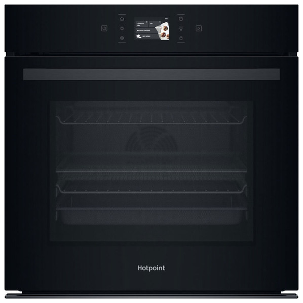 Hotpoint HOI98PT2SBUK Built In 60cm Pyrolytic Single Oven with ActiveMultiflow and Air Fry - Black P