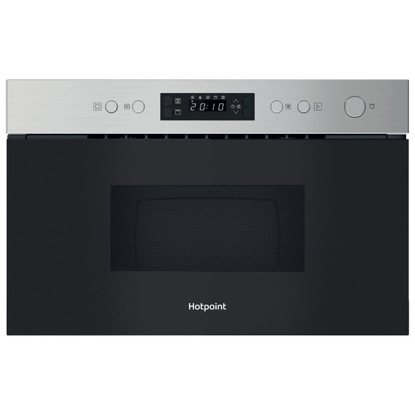 Hotpoint HPMK12CXUK Built In 22L 750W Microwave & 700W Grill - Stainless Steel Product Image