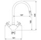 Franke, ROTAFLOW Dual Lever Kitchen Tap Specification