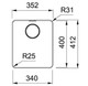 Franke, MARIS, MRX210-34, Stainless Steel Sink Dimension