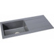 Abode AW3163 Zero 1.0 Bowl Granite sink with drainer - Grey Main Image