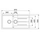 Franke, BFG 651, Inset Granite Sink dimension drawing
