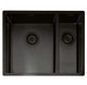Caple, MODE3415, Black Sink Right Hand Small Bowl