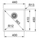 Franke BXX 110 40 Sink 127.0369.215 dimensions