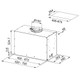 Franke, FBFE A70, Box Evo 70cm Built In Cooker Hood Technical Drawing