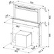 Franke, FDW 908, Downdraft Hood Technical Drawing