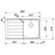 Franke, NEX 211, Neptune Inset Sink Technical Drawing