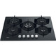 Hotpoint HGS72SBK 73cm 5 Burner Gas on Glass Hob - Black Main Image