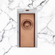 Caple SASO22/26/CO 22cm Undermount Worktop Sink 26mm Ledge - Copper Main Image
