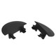 Sensio SE980980 Linia Recessed Profile End Caps (2 pack) Black - Black Main Image