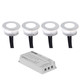 Sensio SE150004 Halo TrioTone Colour Selectable Plinth 4 Light Kit incl. Driver Silver - Silver Main